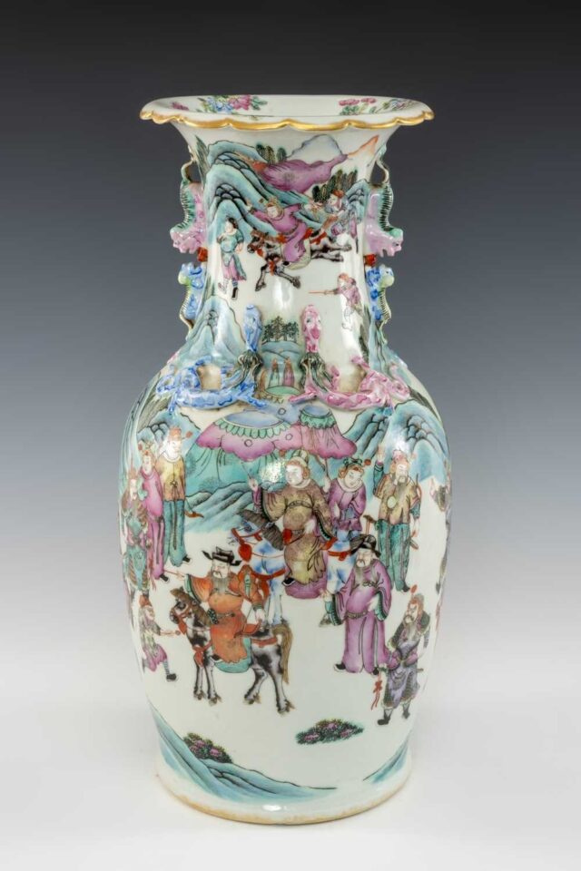 Famille rose vase