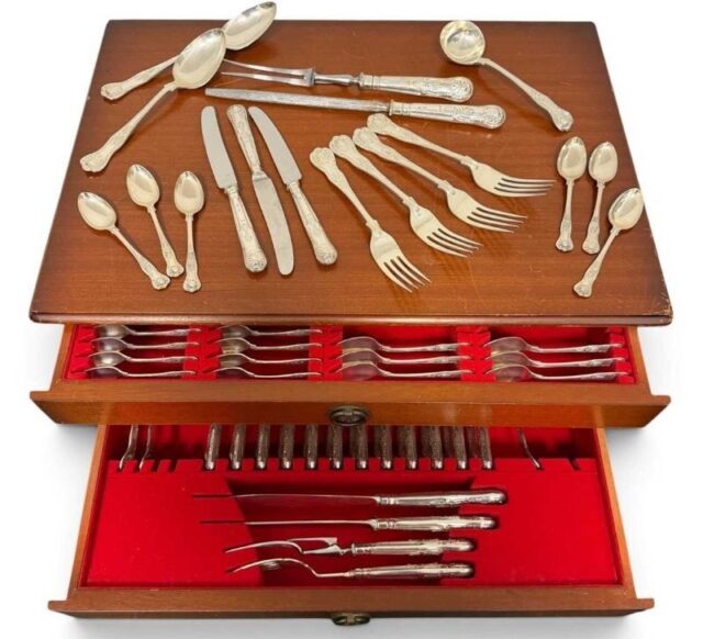 Silver Canteen of Cutlery SOLD 6500