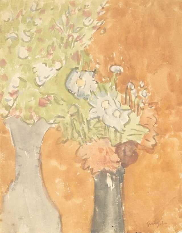 Gwen John gouache Flowers