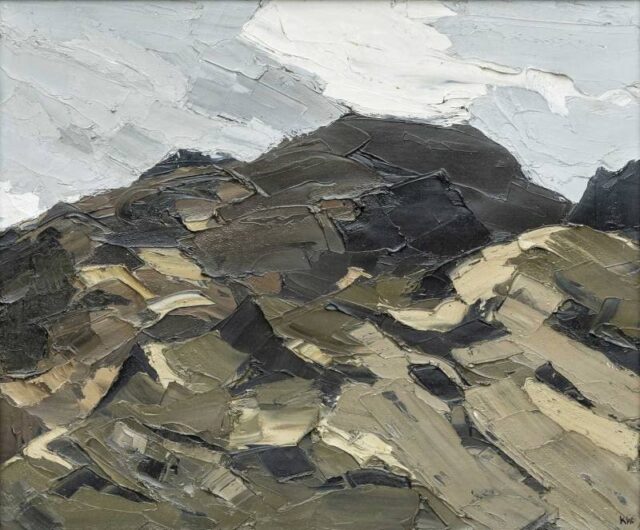 Kyffin Williams oil 'Cloud over Moel Hebog'