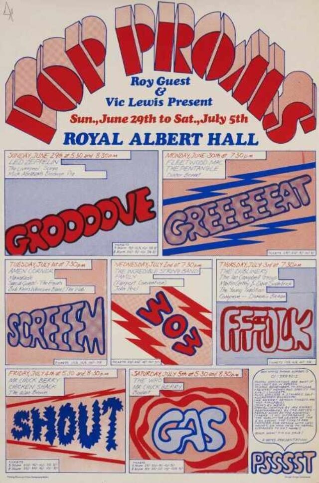 Pop Proms Poster SOLD 3100