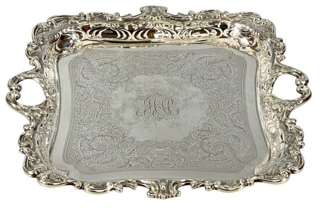 Edwardian Silver Tray SOLD 1300