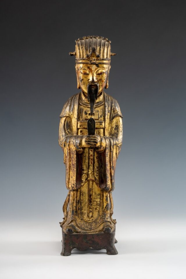 2 Ming Dynasty Gilt Bronze Figure SOLD 2000