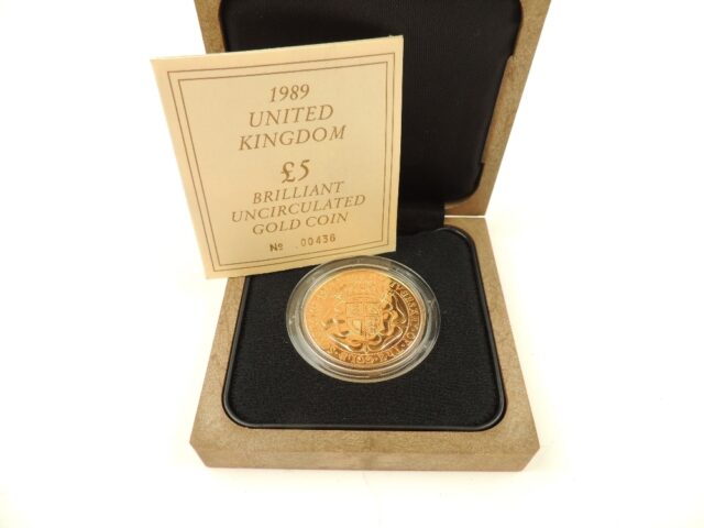 14 Five Pound Gold Coin SOLD 2300