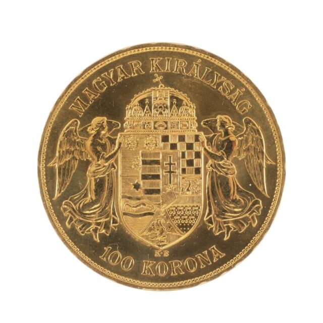 Hungary 100 Korona Gold Coin SOLD 2600