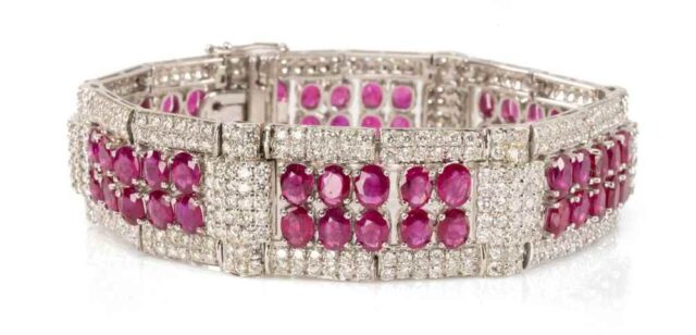 Ruby & diamond bracelet