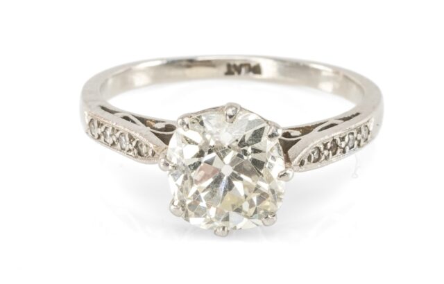 Platinum Diamond Solitaire Ring