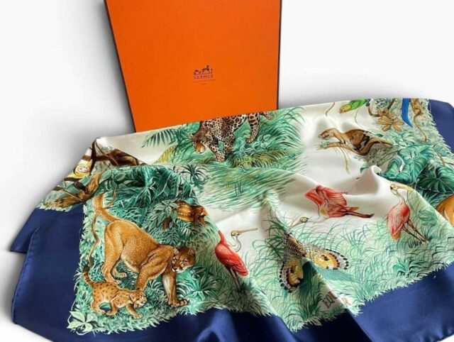 Hermes Silk Scarf Equateur