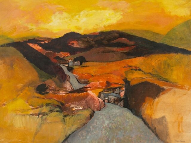 John Elwyn Acrylic 'Welsh Landscape'