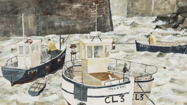 John Knapp Fisher Oil Boats Porthgain SOLD 14000