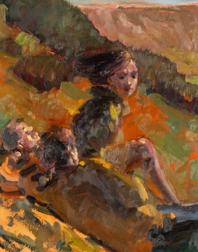 Kevin Sinnott Oil Spectators SOLD 6000