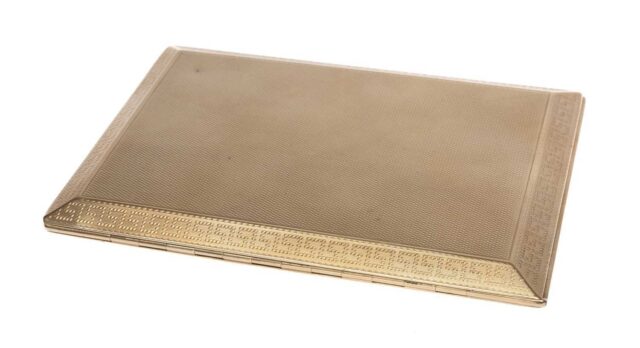 Lot 181 gold cigarette case
