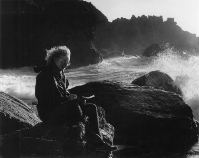 2 Ray sketching at Marloes c 1980 Photograph estate of Roger Worsley Courtesy of David Phillips