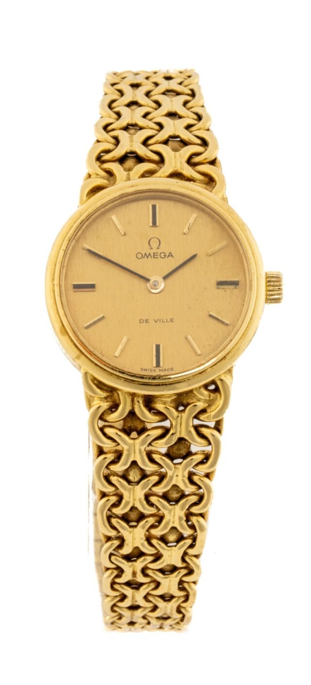 Omega De Ville 18 CT Gold Wristwatch SOLD 1800