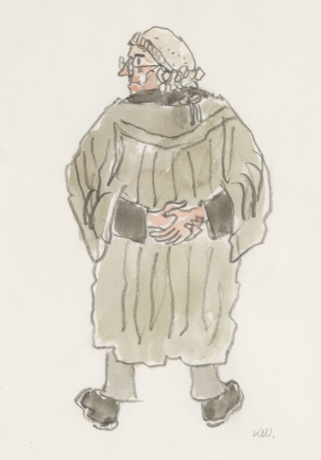 Sir Kyffin Williams RA Mixed Media Barrister VII SOLD 4600