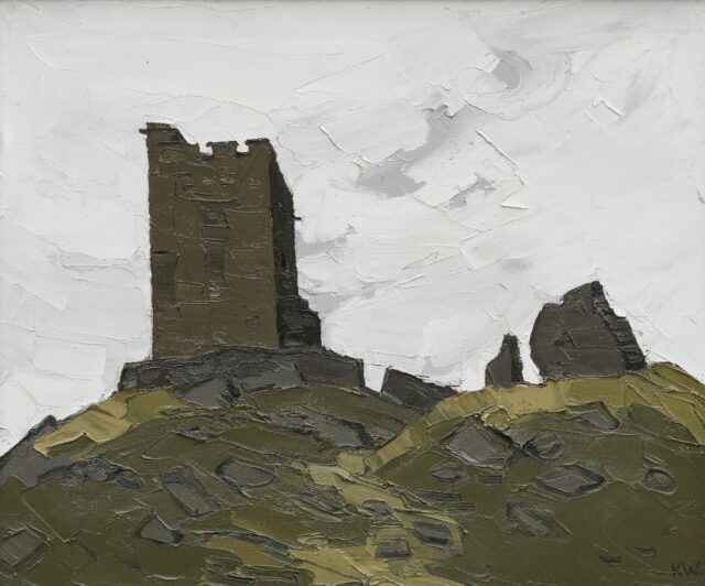 Sir Kyffin Williams RA Oil Castell Dolwyddelan SOLD 16000