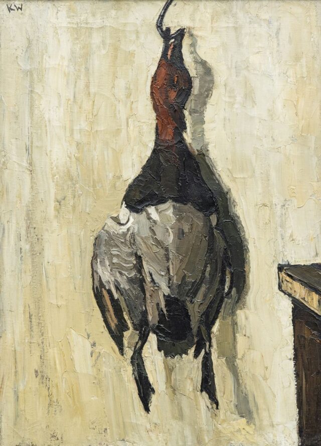 Sir Kyffin Williams RA Oil Male Pochard SOLD 22500
