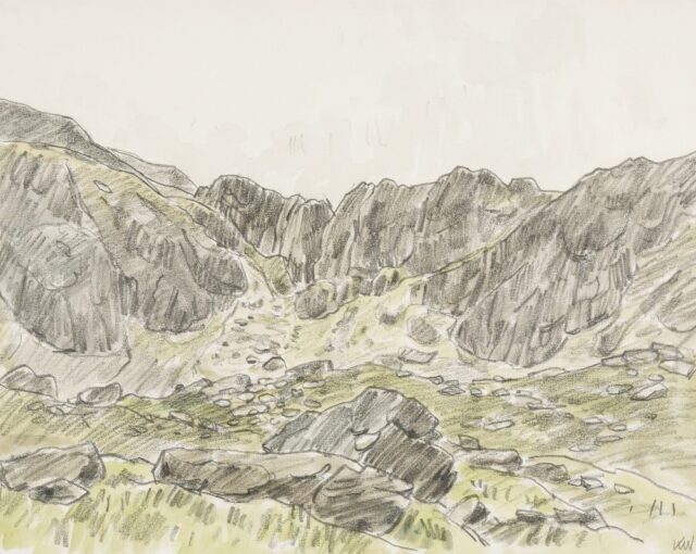 Sir Kyffin Williams RA Watercolour Pencil SOLD 2400