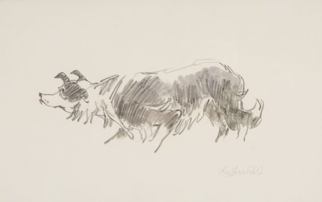 Sir Kyffin Williams RA pencil Ink SOLD 3400