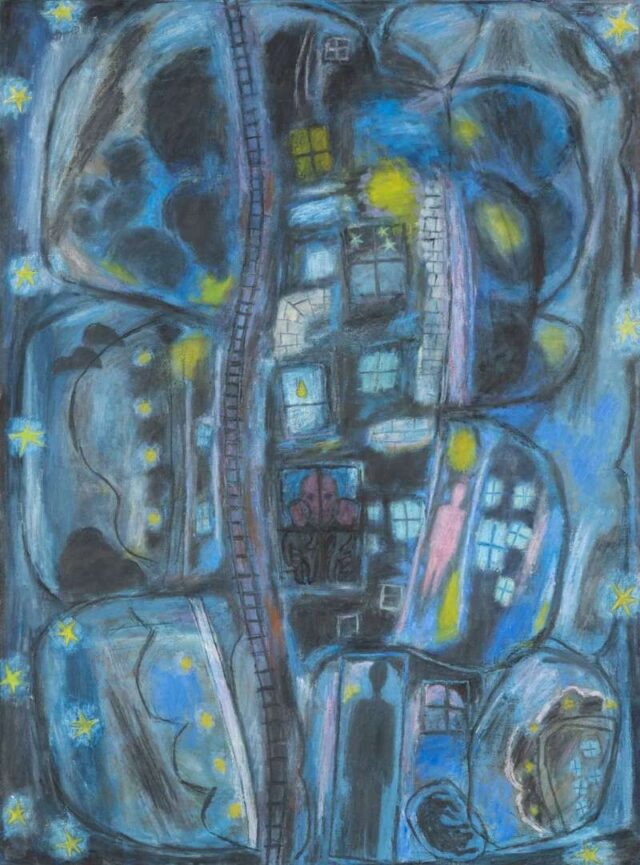Zobole 'Painting About a Landscape' oil