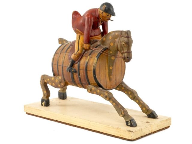 Rhymney Brewery 1930s hobby horse mascot