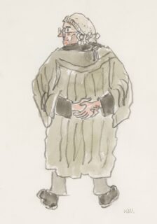 Sir Kyffin Williams RA Mixed Media 'Barrister VII'