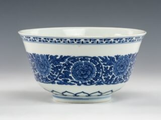 Chinese Blue & White Porcelain Bowl 'Daoguang Mark'