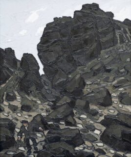 Sir Kyffin Williams RA Oil 'Farmer Below the Ridge'