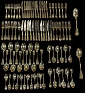 Victorian Canteen of Silver Cutlery