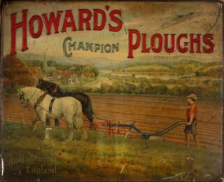 Howard's Champion Ploughs Tin Sign