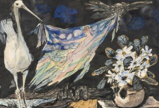 Ceri Richards CBE Watercolour 'The Stork'