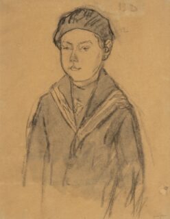 Gwen John Pencil & Wash ' Boy in Sailor's Uniform'