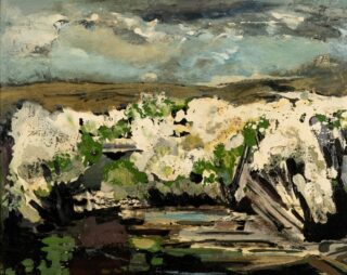 Attributed to John Piper Oil 'Cornish Wood'