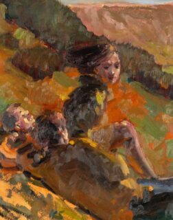 Kevin Sinnott Oil 'Spectators'