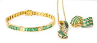 Emerald & Diamond Pendant