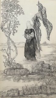 Anne Said Charcoal Drawing