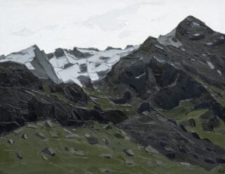 Sir Kyffin Williams RA Oil 'Snow, Nant Peris'