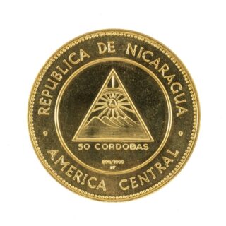 Republic of Nicaragua, 50 Cordobas Gold Coin