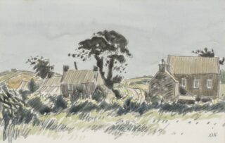 Sir Kyffin Williams RA Watercolour & Pencil