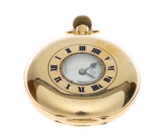 9CT Gold Half Hunter Pocket Watch