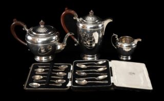 Four-Piece Silver Tea Service