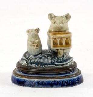 George Tinworth Stoneware Mice Group for Doulton Lambeth