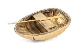 Silver Gilt Model of a Coracle