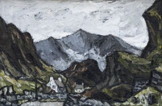Sir Kyffin Williams RA Oil 'Snowdon from Drws-Y-Coed'