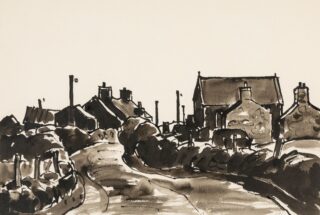 Sir Kyffin Williams RA Ink Wash