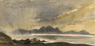 Sir Kyffin Williams RA Watercolour 'Towards Lleyn'