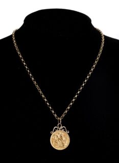 Sovereign Pendant on 9CT Gold Chain