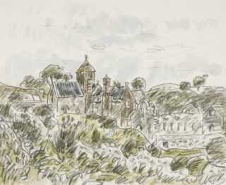 Sir Kyffin Williams RA Watercolour and Pencil