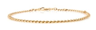 15CT Gold Curb Link Albert Chain