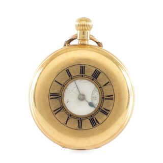 18CT Gold Half-Hunter Pocket Watch
